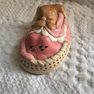 Pendelfin Bunny / Poppet Pink Sleeping Bunny
